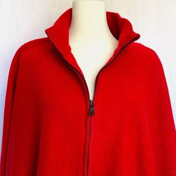 Anne Klein Red Cape Jacket - Picture 3 of 9